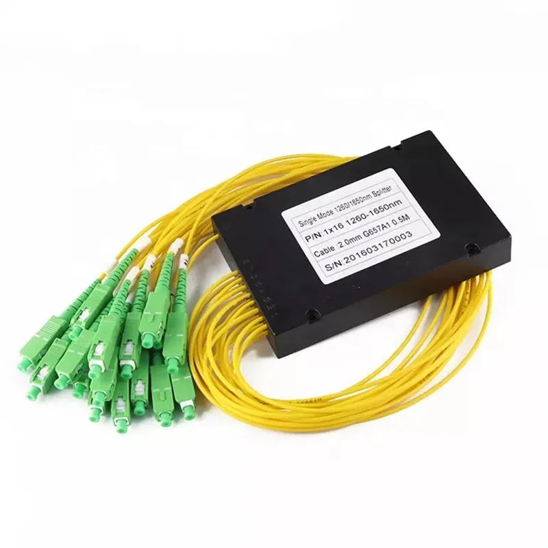 1×16 ABS Box PLC Fiber Splitter