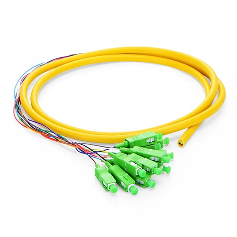 12 Fibers SC/APC Singlemode Bunchy Fiber Optic Pigtail