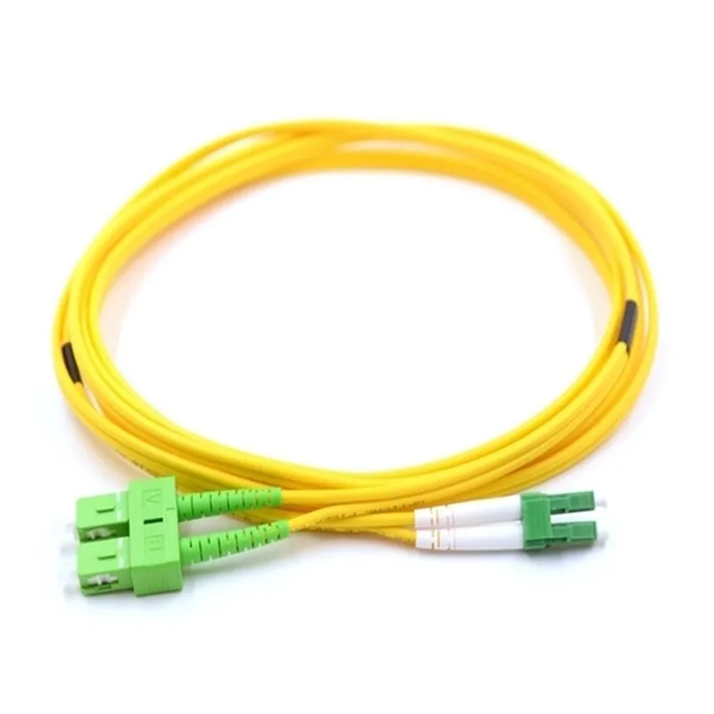 SC/APC-LC/APC Singlemode Duplex Fiber Optic Patch Cord