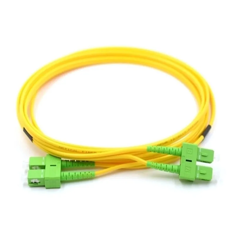 SC/APC-SC/APC Singlemode Duplex Fiber Optic Patch Cord