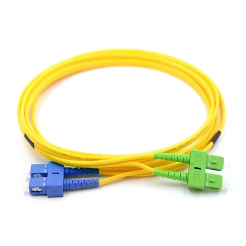 SC/APC-SC/UPC Singlemode Duplex Fiber Optic Patch Cord