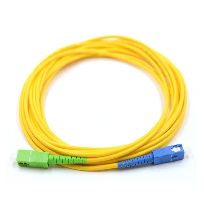 SC/APC-SC/UPC Singlemode Simplex Fiber Optic Patch Cord